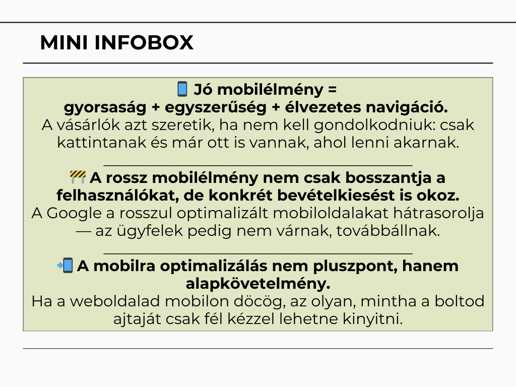 mobilelmeny mini info