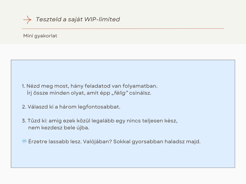 Teszteld a sajat WIP-limited