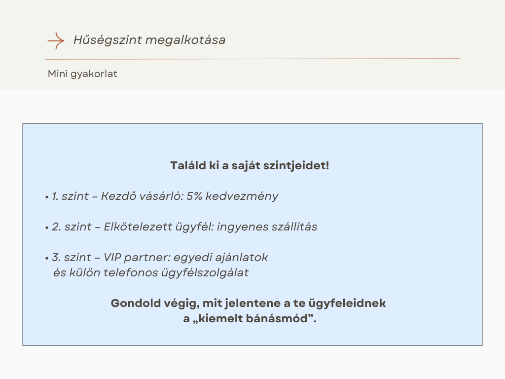 husegszint megalkotasa