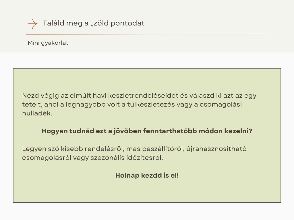 talald meg a zold pontodat