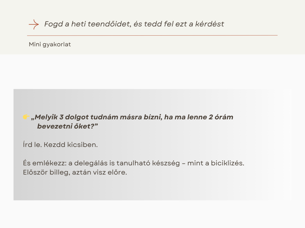 heti teendok delegalasa