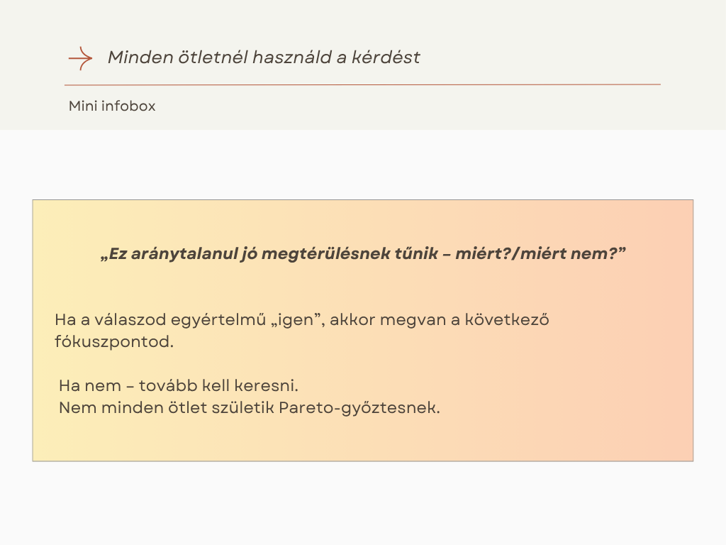 minden otletnel hasznald